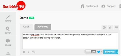 ScribbleLive vs Twitter - Discuss