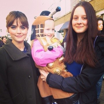 My girls meet Peter Capaldi (little Dalek)