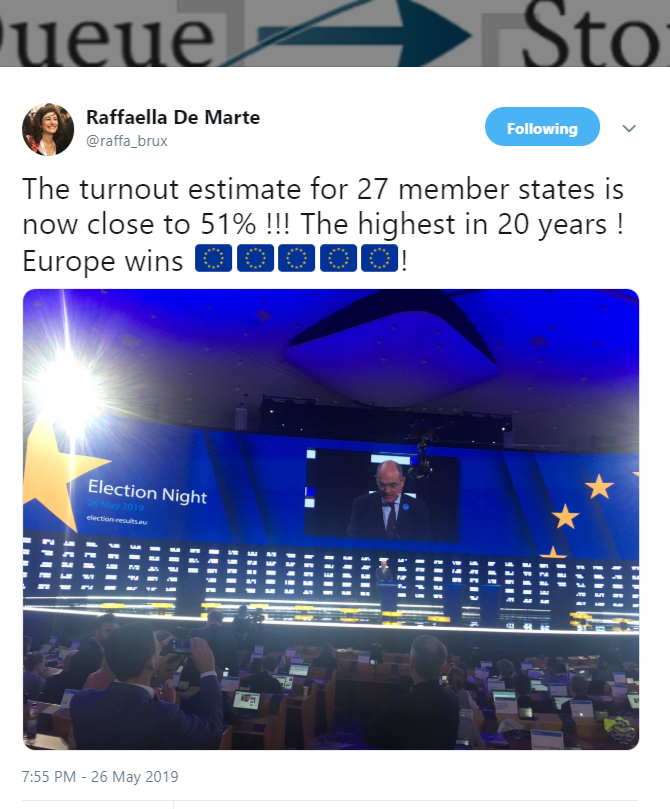 Brussels Bubble triumphalism over #EUelections2019 turnout