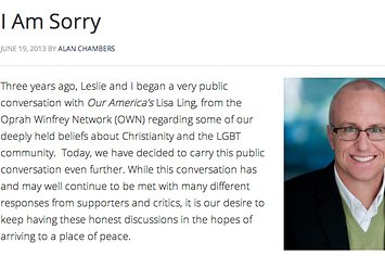 Christian Group That Had Aimed To “Change” Gays To Shut Down, Leader Also Offered Apology