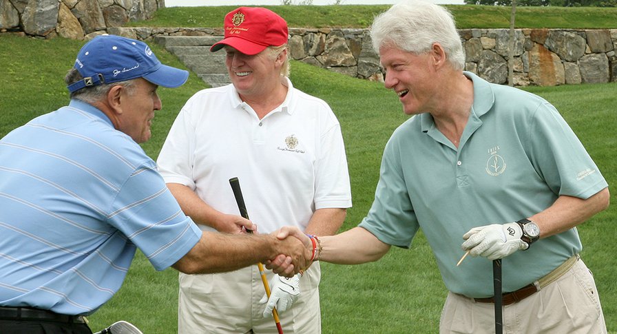Donald Trump was for the Clintons before he was against them