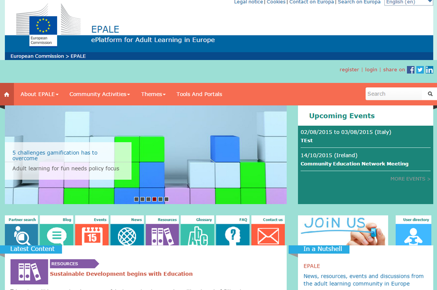 EPALE online community of practice
