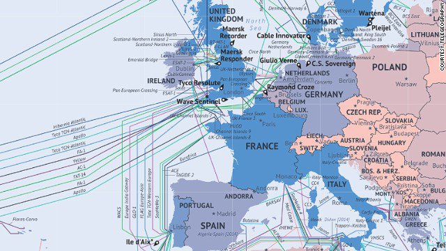 What the Internet looks like: The undersea cables wiring the ends of the Earth