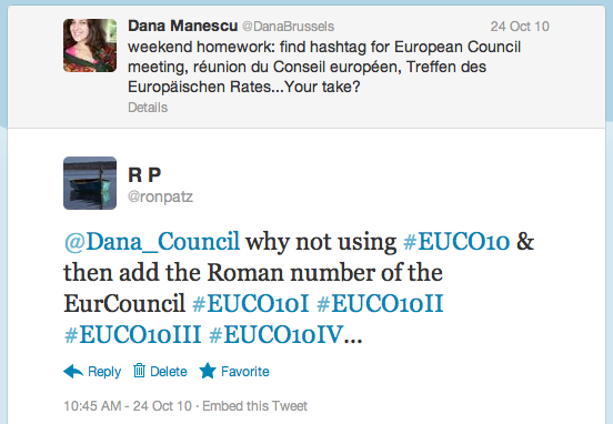 The days the #EUCO hashtag was born (and starting the #eu14 hashtag)