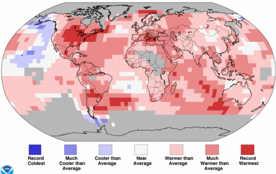 NOAA Climate: October Was 332nd Straight Month With Above-Average Temperatures
