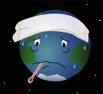 Global warming: Old Arctic ice is melting away.