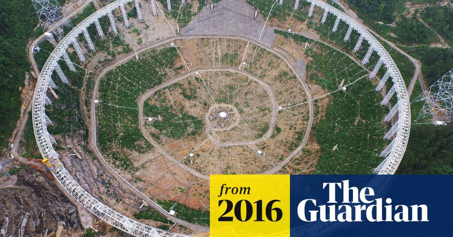 China uproots 9,000 people for huge telescope in search for aliens