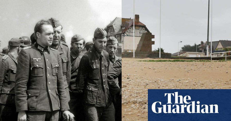 D-day landings scenes in 1944 and now – interactive