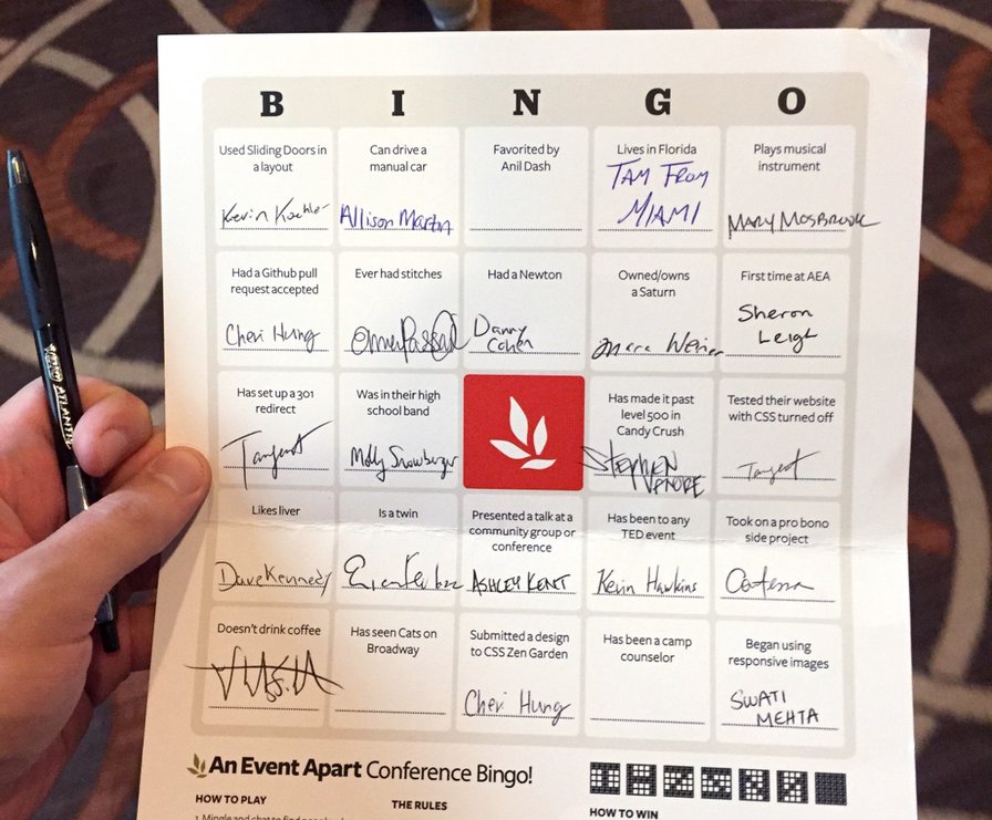What I Learned From Conference Bingo — Medium