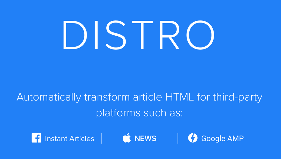 Distro.Mic: An Open Source Service for Creating Instant Articles, Google AMP and Apple News… — README . MIC — Medium