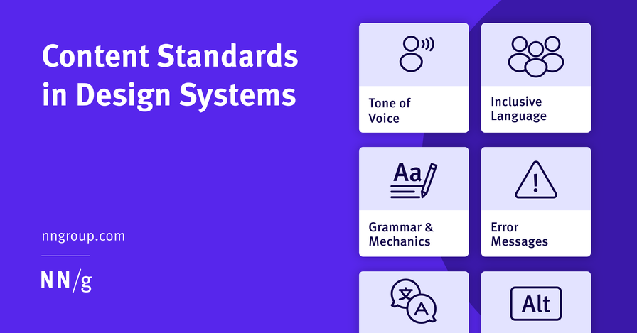 Content Standards in Design Systems