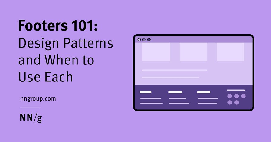 Footers 101: Design Patterns and When to Use Each