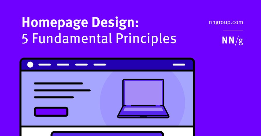 Homepage Design: 5 Fundamental Principles