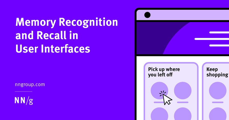 Memory Recognition and Recall in User Interfaces