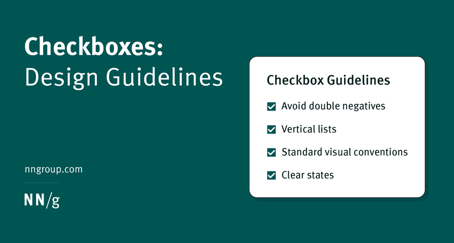 Checkboxes: Design Guidelines