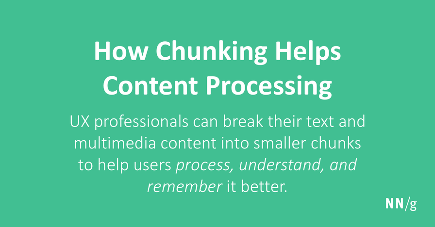 How Chunking Helps Content Processing