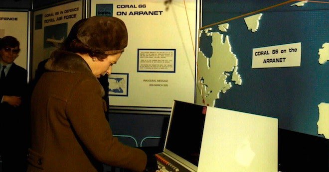 How the Queen of England Beat Everyone to the Internet