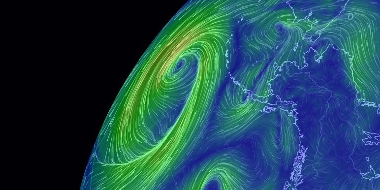 earth :: an animated map of global wind and weather