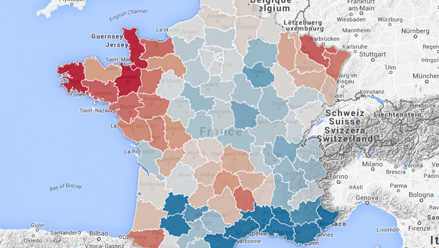 5 French political maps