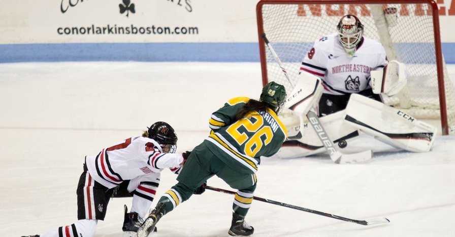 Northeastern and Clarkson are playing the first ever NCAA women’s hockey games outside North America