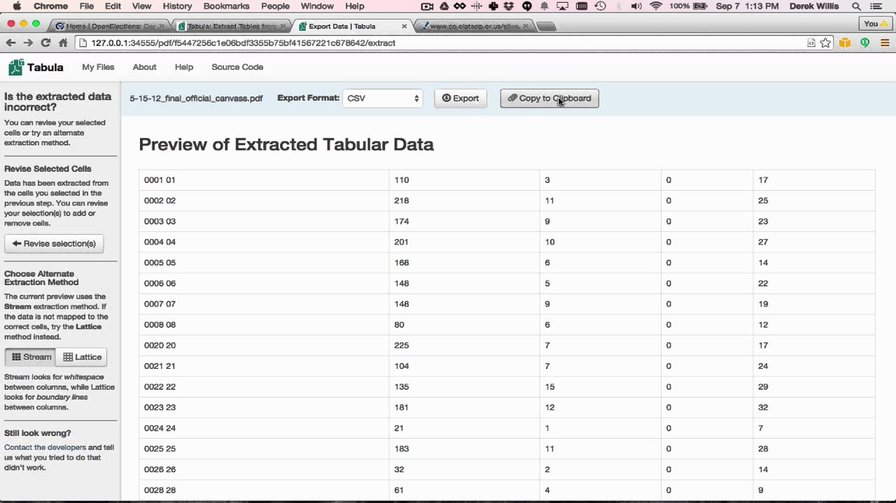 Using Tabula for Extracting Data from PDFs