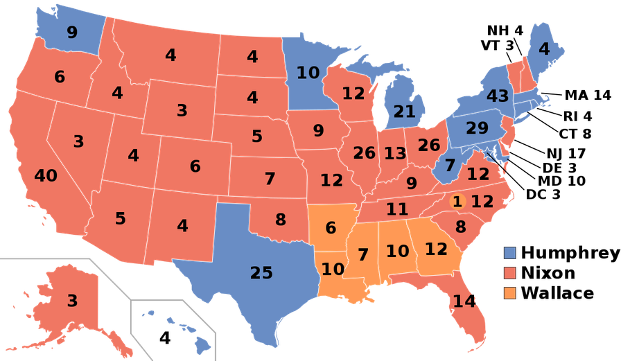 United States presidential election, 1968