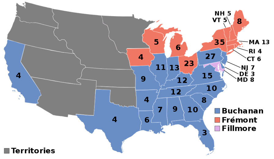 United States presidential election, 1856
