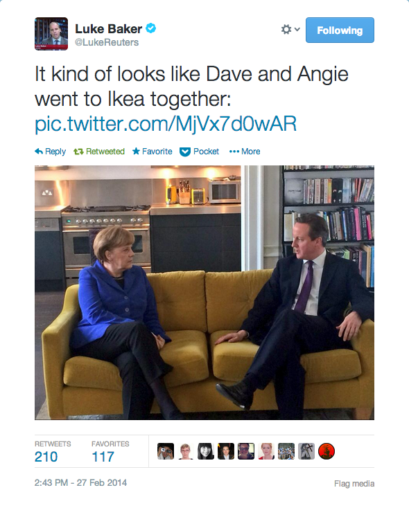 Merkel in London: a case study in political tweeting