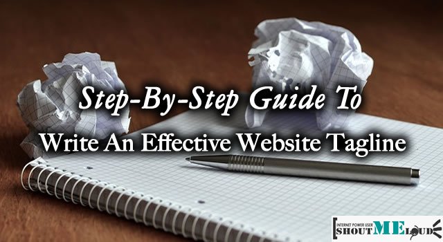Write An Effective Website Tagline