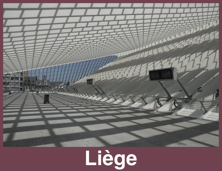 A rail postcard from Liège