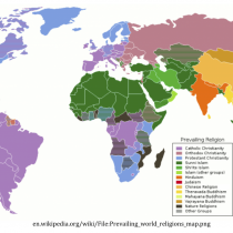 Wikipedia, the Difficulties of Mapping World Religions, and a Most Bizarre Map