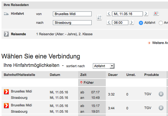 Another blow for Strasbourg: no more direct Brussels-Strasbourg trains from 3rd April 2016