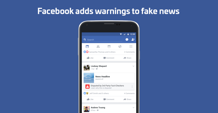 Facebook now flags and down-ranks fake news with help from outside fact checkers | TechCrunch