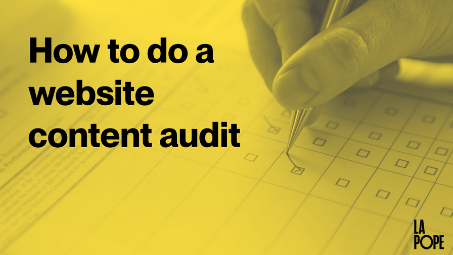 How to do a website content audit